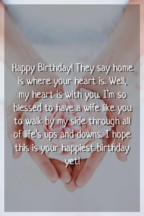 birthday wishes for wife lines